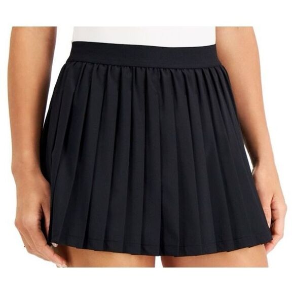 ID Ideology Women S Active Solid Pleated Skort Black Size XX-Large - Picture 1 of 3
